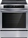 Frigidaire FCFI3083AS 30-in 4 Burners 5.3-cu ft Self-cleaning Convection Oven Slide-in Induction Range (Stainless Steel)