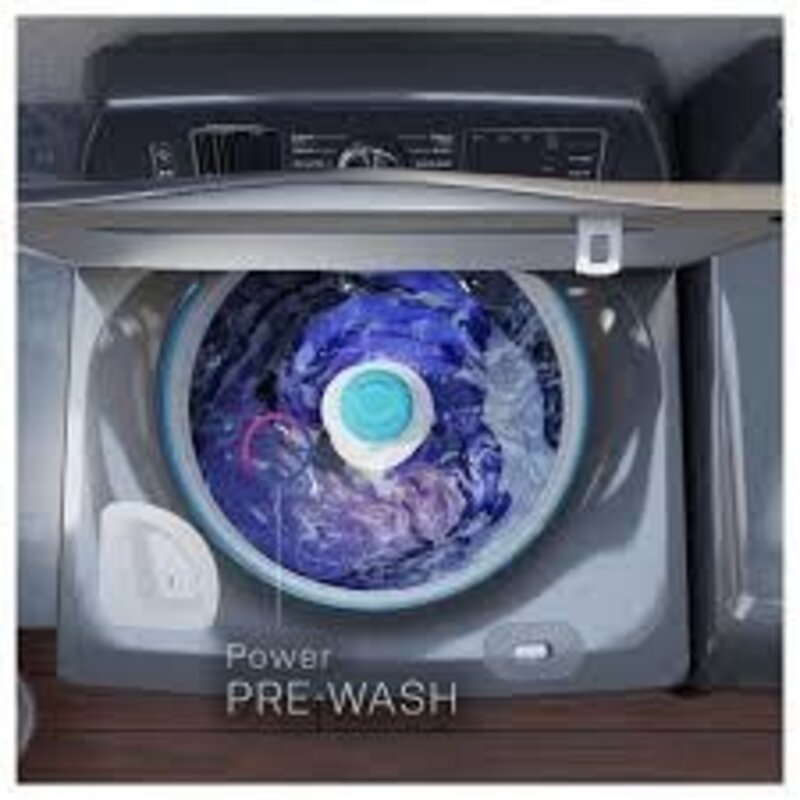 GE *PTW705BPTDG 5.4-cu ft High Efficiency Impeller Smart Top-Load Washer (Diamond Gray) ENERGY STAR