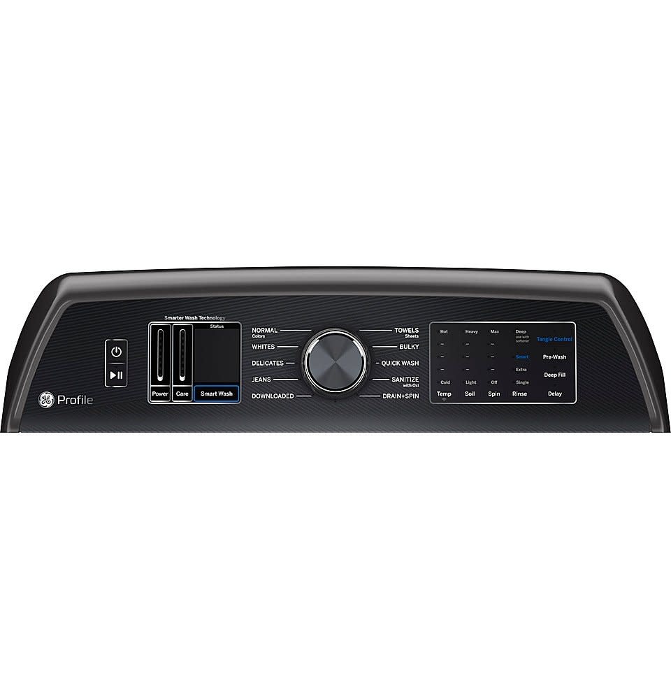 GE *PTW705BPTDG Profile 5.3 cu. ft. High-Efficiency Smart Top Load Washer with Quiet Wash Dynamic Balancing Technology in Diamond Gray