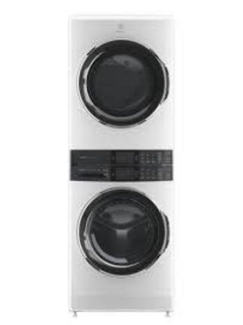 Electrolux *ELTE7600AW  4.5 cu. ft. Stacked Washer and 8.0 cu. ft. Electric Dryer Laundry Tower in White with SmartBoost Premixing, Energy Star