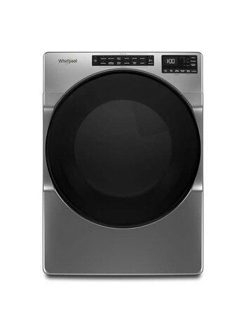Whirlpool *WED6605MC  7.4 Cu. Ft. Stackable Electric Dryer with Wrinkle Shield Plus Option - Chrome Shadow