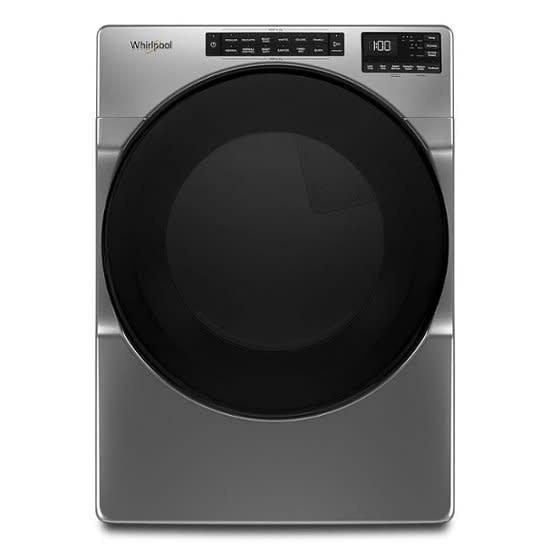 Whirlpool *WED6605MC  7.4 Cu. Ft. Stackable Electric Dryer with Wrinkle Shield Plus Option - Chrome Shadow