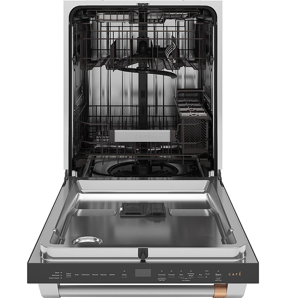 CAFE *CDT828P2VS1  24 in. Built-In Top Control Dishwasher in Stainless Steel with Stainless Steel Tub, Sliding 3rd Rack, 42 dBA