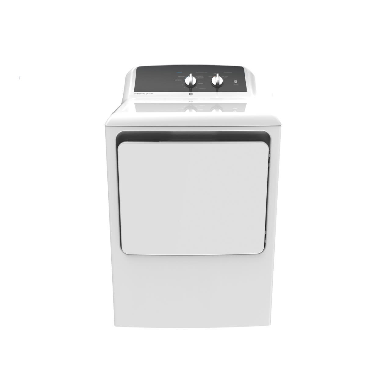 GE *GTX52GASPWB 6.2 cu. ft. Capacity Gas Dryer with Up To 120 ft. Venting