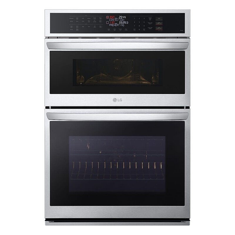 LG *WCEP6423F 30" Smart Built-In Electric Convection Combination Wall Oven with Microwave and Air Fry - Stainless Steel