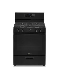 Whirlpool *WFG505M0MB 30 in. 5-Burner Freestanding Gas Range in Black