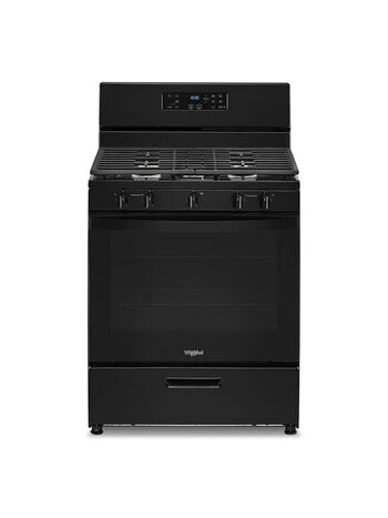 Whirlpool *WFG505M0MB 30 in. 5-Burner Freestanding Gas Range in Black