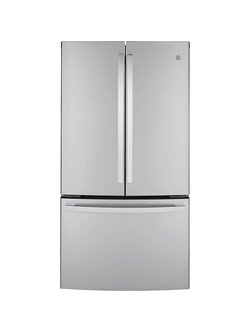 GE *GWE23GYNFS Counter-depth 23.1-cu ft French Door Refrigerator with Ice Maker (Fingerprint-resistant Stainless Steel) ENERGY STAR