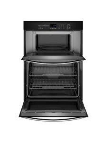 Whirlpool *WOEC3030LS Whirlpool 30-in Self-cleaning Microwave Wall Oven Combo (Stainless Steel)