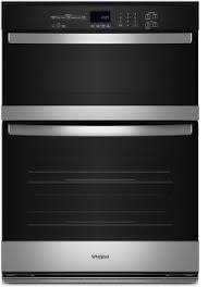 Whirlpool *WOEC3030LS Whirlpool 30-in Self-cleaning Microwave Wall Oven Combo (Stainless Steel)