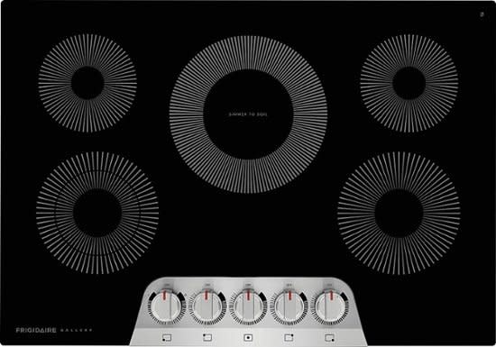 Frigidaire *GCCE3070AS  30 in. Radiant Electric Cooktop in Stainless Steel with 5 Burner Elements, including Dual Burner