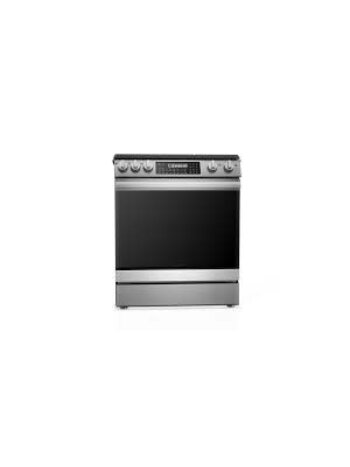 Sharp *SSG3061JS 30-in 5 Burners 6.1-cu ft Self-Cleaning Air Fry Convection Oven Slide-in Gas Range (Stainless Steel)