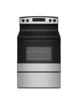 Amana *AER6303MMS  30 in. 4 Burner Element Freestanding Electric Range in Stainless Steel