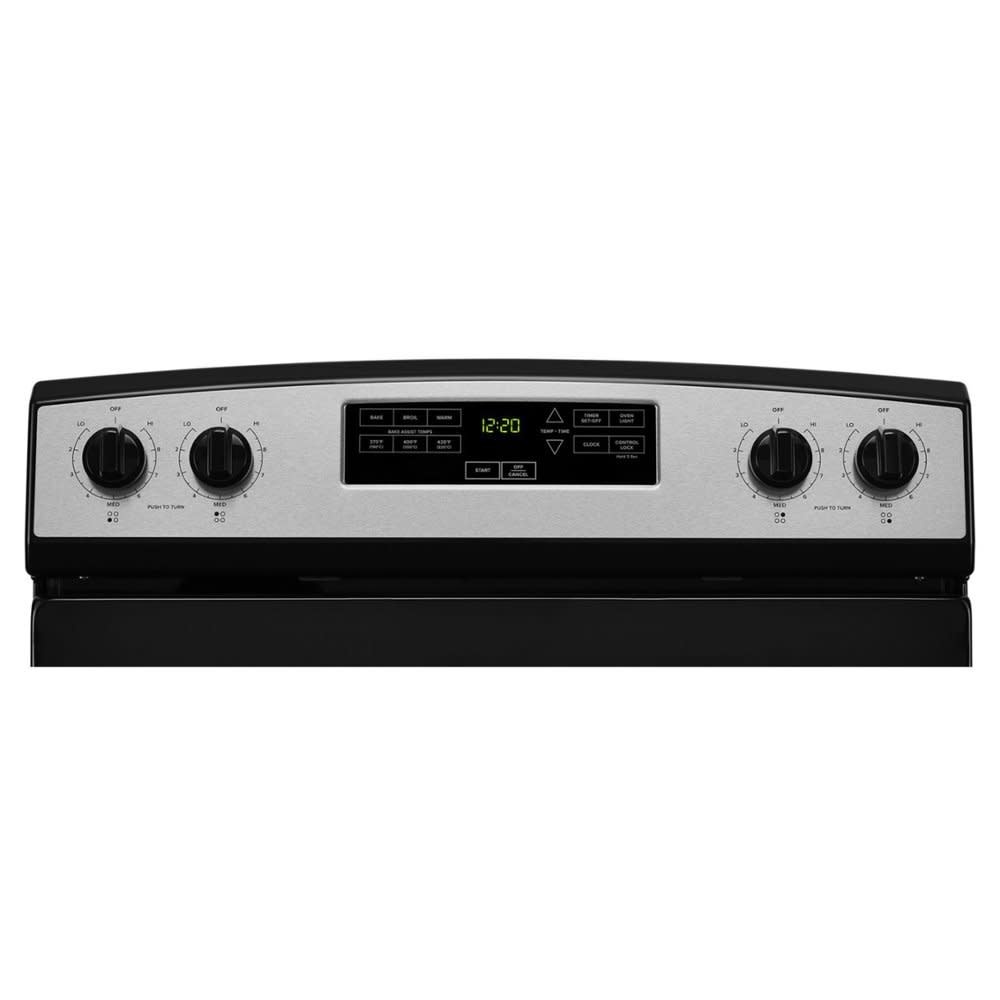 Amana *AER6303MMS  30 in. 4 Burner Element Freestanding Electric Range in Stainless Steel