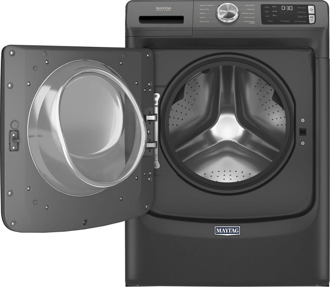Maytag *MHW5630MBK  4.5 Cu. Ft. High-Efficiency Stackable Front Load Washer with Steam and Fresh Spin - Volcano Black