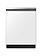 Samsung *DW80BB707012  Bespoke AutoRelease Dry Smart Built-In Stainless Steel Tub Dishwasher with 3rd Rack, StormWash+, 42 dBA - White Glass