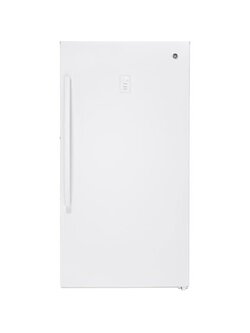GE *FUF17DLRWW Garage Ready 17.3 cu. ft. Frost Free Defrost Upright Freezer in White