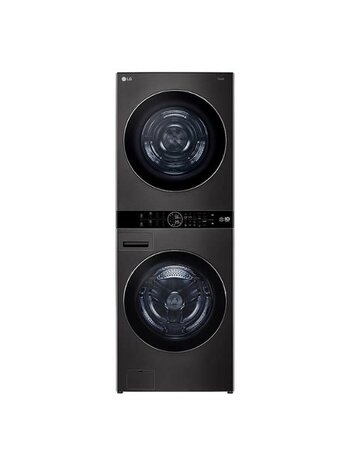 LG *WKHC252HBA  5.0 cu. ft. Washer 7.8 cu. ft. Dual Inverter Heat Pump Ventless Dryer Electric Laundry Center in Black Steel