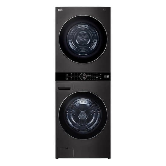 LG *WKHC252HBA  5.0 cu. ft. Washer 7.8 cu. ft. Dual Inverter Heat Pump Ventless Dryer Electric Laundry Center in Black Steel