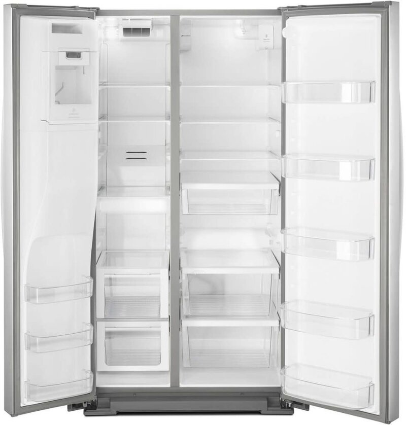 Whirlpool WRS588FIHZ  28.4-cu ft Side-by-Side Refrigerator with Ice Maker (Fingerprint-Resistant Stainless Steel)