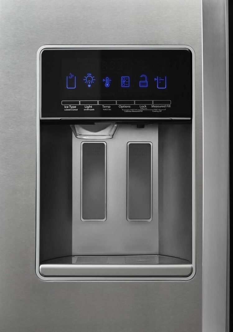Whirlpool WRS588FIHZ  28.4-cu ft Side-by-Side Refrigerator with Ice Maker (Fingerprint-Resistant Stainless Steel)