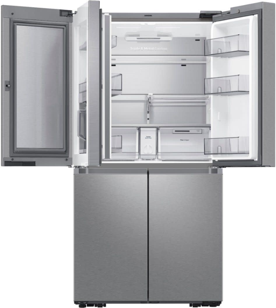 Samsung *RF29A9671SR  29-cu ft 4-Door Smart French Door Refrigerator with Dual Ice Maker and Water Dispenser and Door within Door (Fingerprint Resistant Stainless Steel) ENERGY STAR