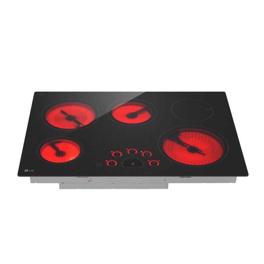 LG *LCE3010SB  30 in. Radiant Smooth Surface Electric Cooktop in Black with 5 Burner Elements and SmoothTouch Controls