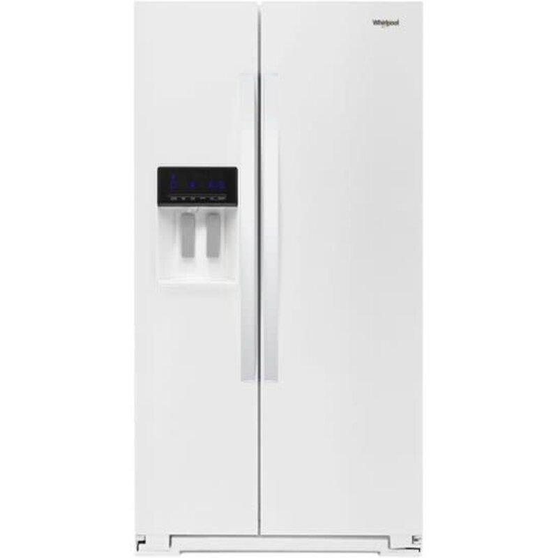 Whirlpool *WRS571CIHW 20.6 Cu. Ft. Side-by-Side Counter-Depth Refrigerator - White