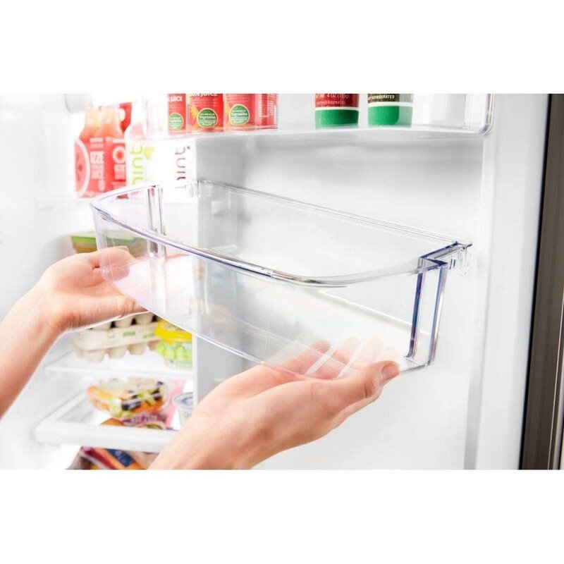 Whirlpool *WRS571CIHW 20.6 Cu. Ft. Side-by-Side Counter-Depth Refrigerator - White