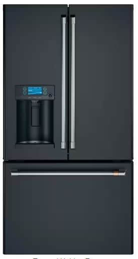 CAFE CYE22TP3MD1 * Cafe 22.2 cu. ft. Smart French Door Refrigerator with Hot Water Dispenser in Matte Black, Counter Depth and ENERGY STAR