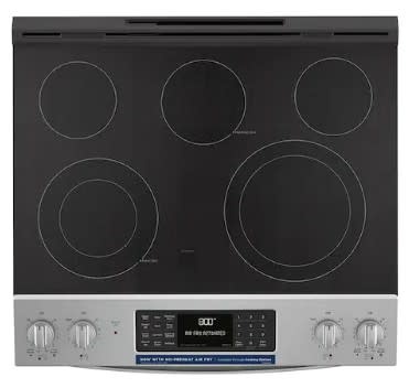 GE *JSS86SPSS   30 in. 5 Burner Element Slide-In Double Oven Electric Range in Stainless Steel with True Convection