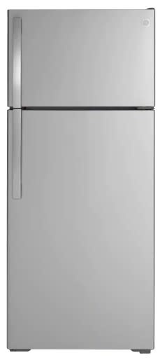GE *GIE18GSNRSS 17.5 cu. ft. Top Freezer Refrigerator in Stainless Steel, ENERGY STAR