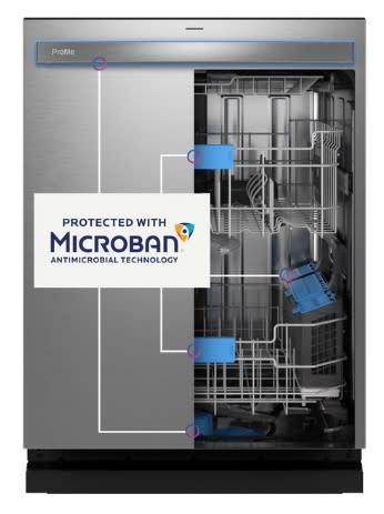 GE *PDT795SYVFS  Profile 24 in. Built-In Top Control Dishwasher in Fingerprint Resistant Stainless w/ Stainless Tub, UltraFresh, 39 dBA