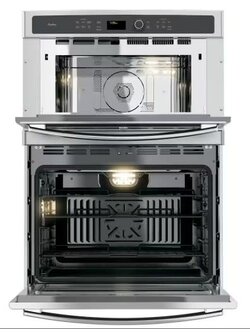 GE *PT7800SHSS  Profile 30 in. Double Electric Wall Oven with Convection Self-Cleaning and Built-In Microwave in Stainless Steel