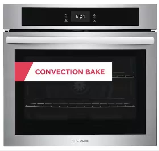 Frigidaire *FCWS3027AS  30 in. Single Electric Built-In Wall Oven with Convection in Stainless Steel