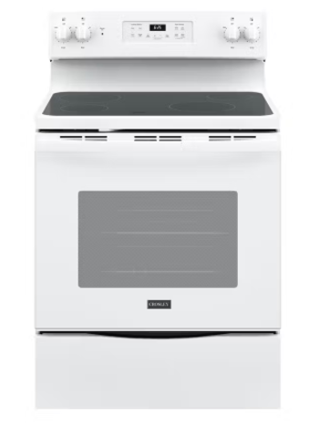 Crosley *XRF500PVWW  30" Free-Standing Self-Clean Electric Range White