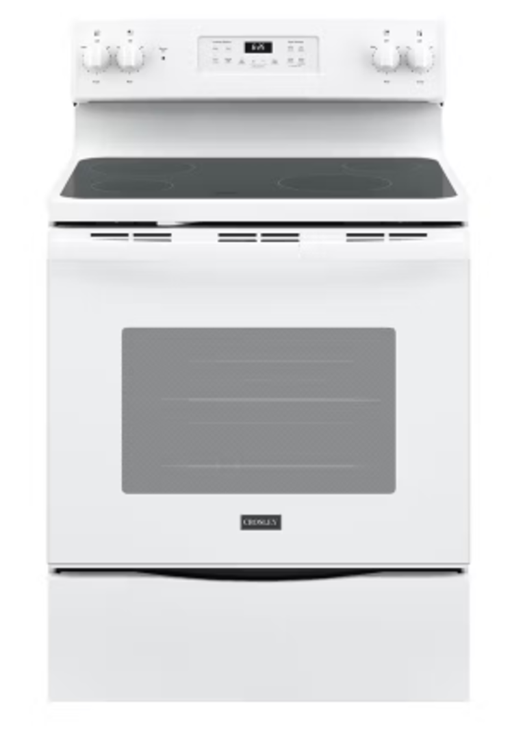 Crosley *XRF500PVWW  30" Free-Standing Self-Clean Electric Range White