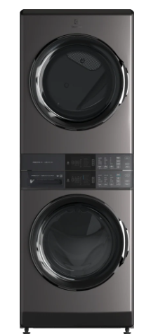 Electrolux *ELTE7600AT  4.5 cu. ft. Stacked Washer and 8.0 cu. ft. Electric Dryer Laundry Tower in Titanium, SmartBoost Premixing, Energy Star