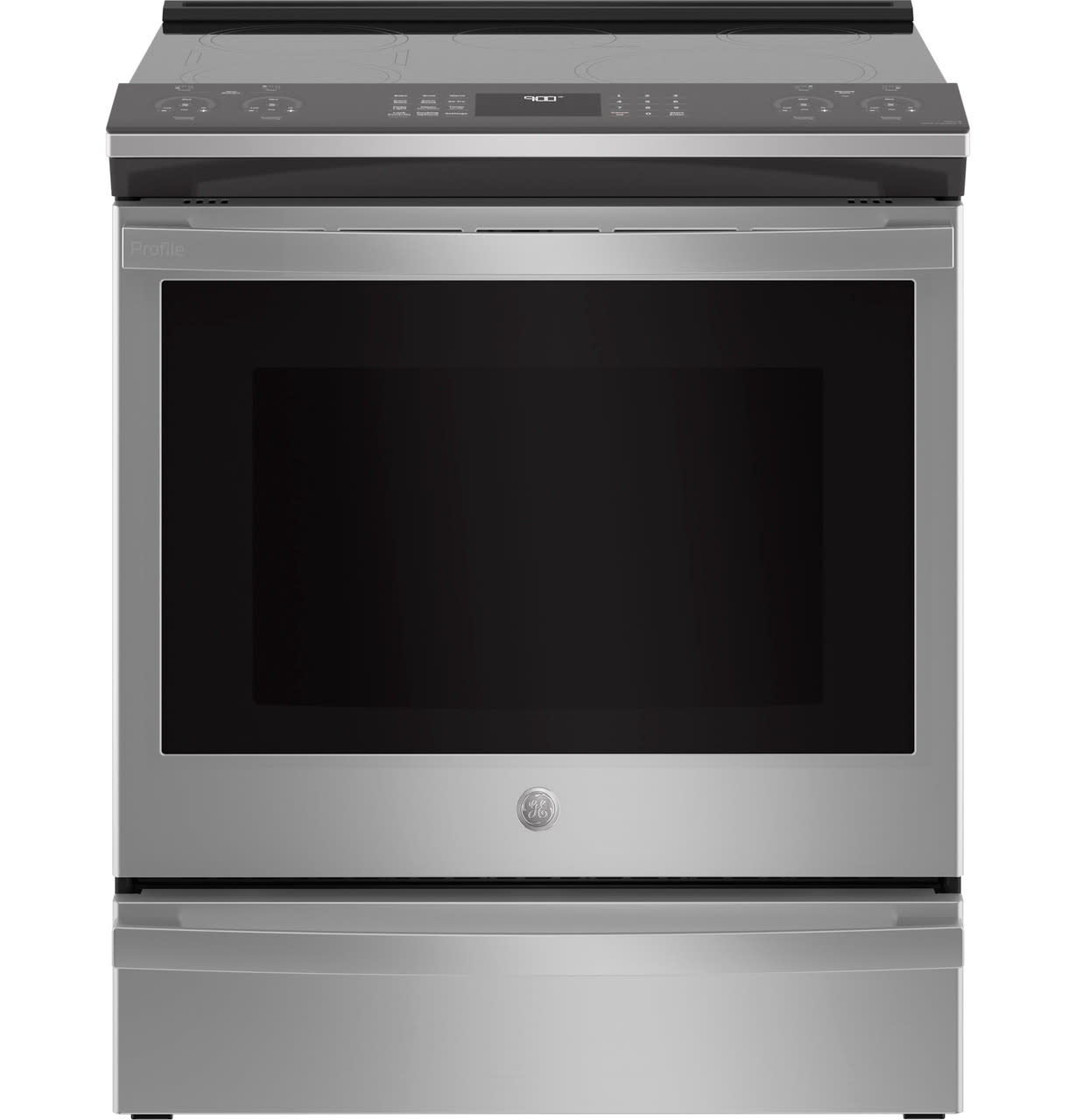 GE *PHS930YPFS  30" Smart Slide-In Fingerprint Resistant Front-Control Induction and Convection Range with No Preheat Air Fry