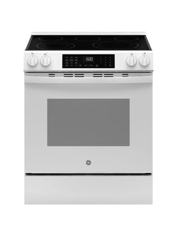 GE *GRS600AVWW  30" Slide-In Electric Convection Range with No Preheat Air Fry and EasyWash™ Oven Tray