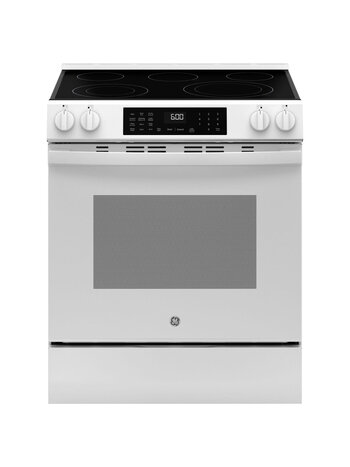 GE *GRS600AVWW  30" Slide-In Electric Convection Range with No Preheat Air Fry and EasyWash™ Oven Tray