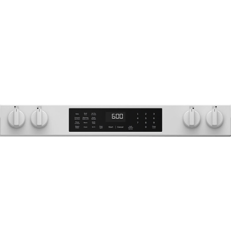 GE *GRS600AVWW  30" Slide-In Electric Convection Range with No Preheat Air Fry and EasyWash™ Oven Tray