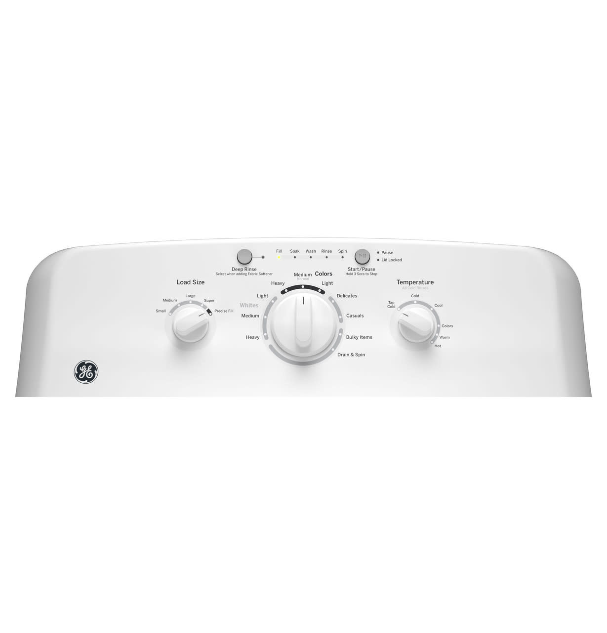 GE *GTW220ACWWW  4.0 cu. ft. Capacity top load Washer with Stainless Steel Basket and Water Level Control​