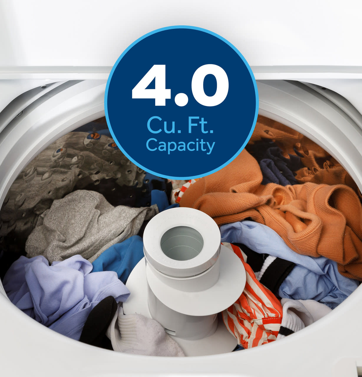 GE *GTW220ACWWW  4.0 cu. ft. Capacity top load Washer with Stainless Steel Basket and Water Level Control​