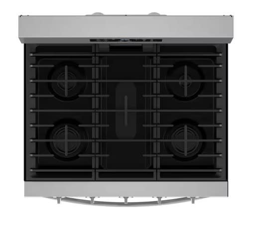 Whirlpool *WFGS5030RZ  30 in. 5 Burners Freestanding Gas Range in Fingerprint Resistant Stainless Steel with Air Cooking Technology