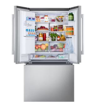 LG *LF24Z6530S - LG Counter-Depth Zero Clearance 23.7-cu ft 3 -Door Smart Compatible French Door Refrigerator with Dual Ice Maker with Water and Ice Dispenser ( PrintProof Stainless Steel ) ENERGY STAR Certified