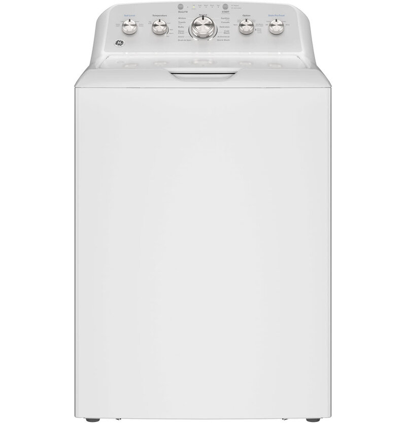 GE *GTW538ASWWS  4.6 cu. ft. High-Efficiency Top Load Washer in White with Stain PreTreat, ENERGY STAR