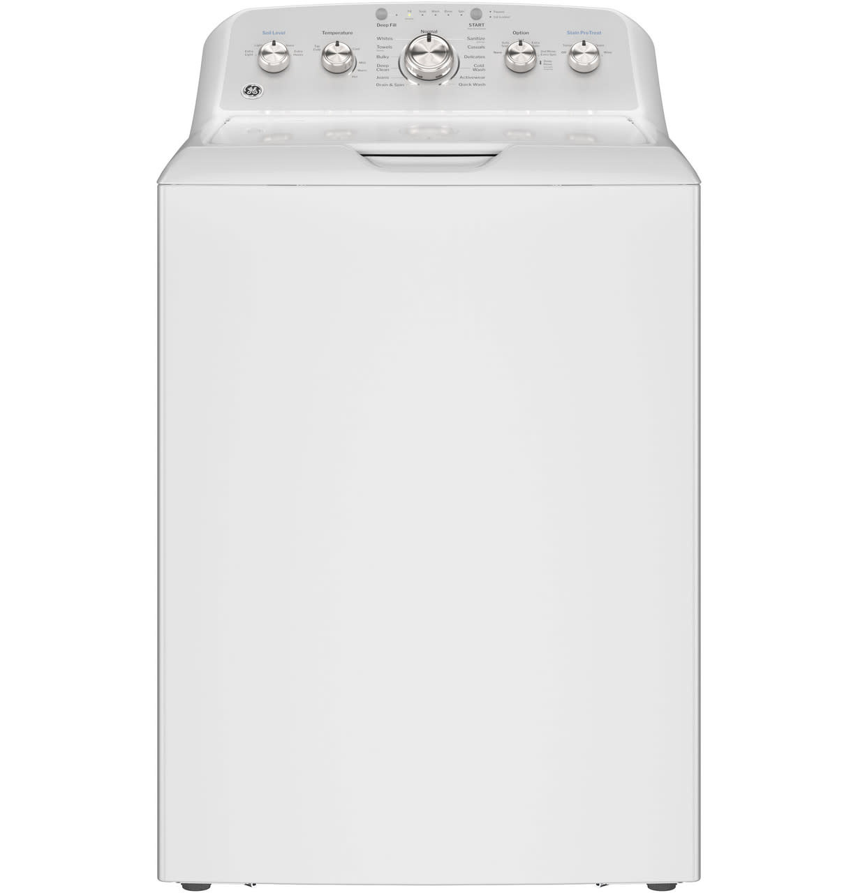 GE *GTW538ASWWS  4.6 cu. ft. High-Efficiency Top Load Washer in White with Stain PreTreat
