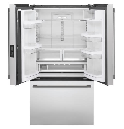 Monument *ZWE23NSTSS  23.1 Cu. Ft. French Door Counter-Depth Refrigerator with TwinChill Evaporators - Stainless Steel