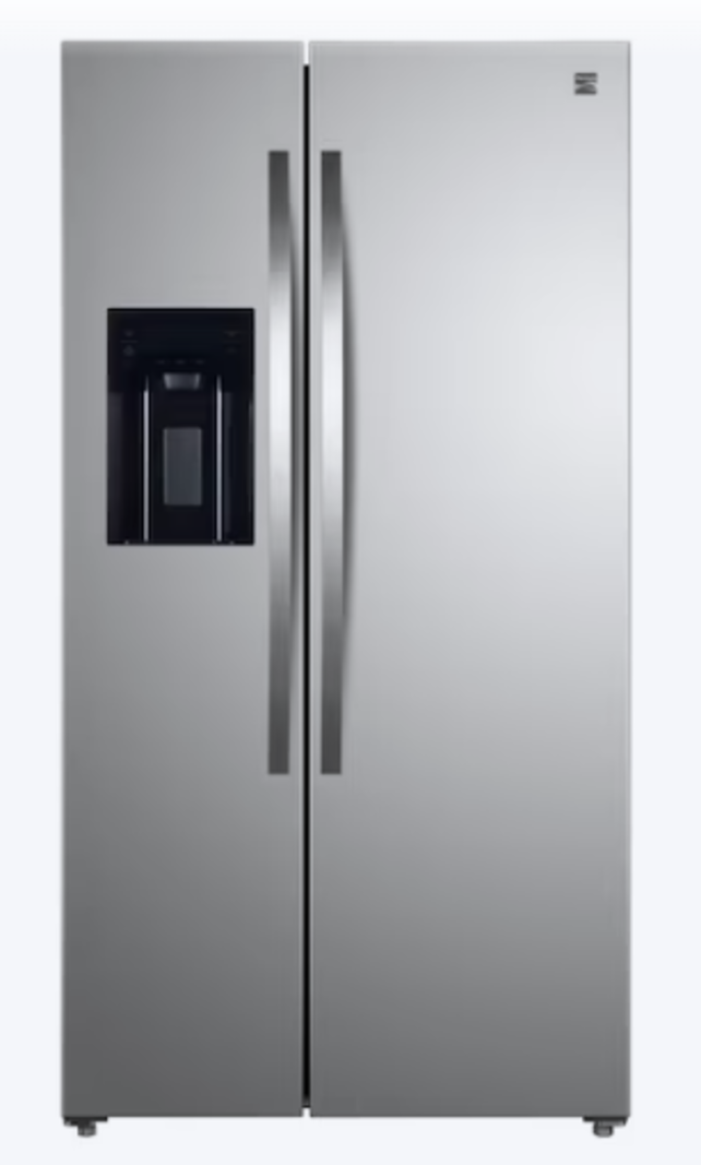 Kenmore *Kenmore 4651805 20-cu ft Counter-depth Side-by-Side Refrigerator with Ice Maker, Water and Ice Dispenser (Stainless Steel) ENERGY STAR